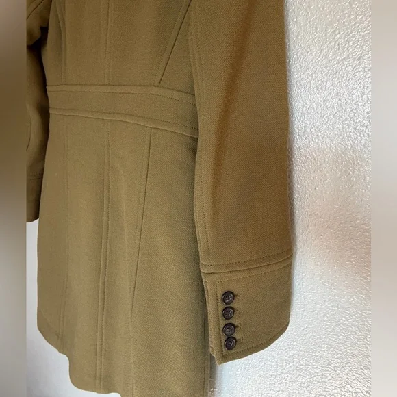 J. Crew Olive Green Wool Pea Coat - Picture 7 of 7